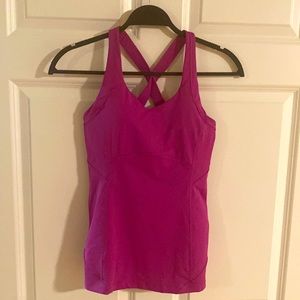 Lulu tank built in bra with removable pads